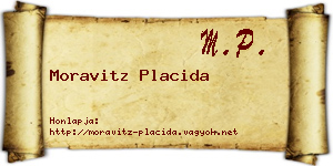 Moravitz Placida névjegykártya
